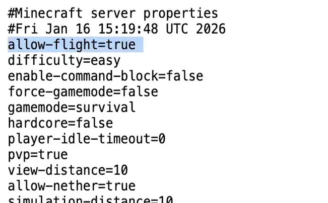 Server Properties Creator